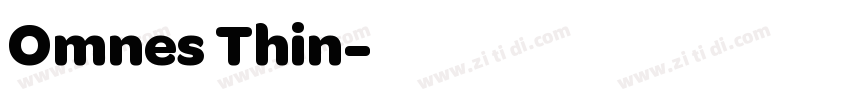 Omnes Thin字体转换